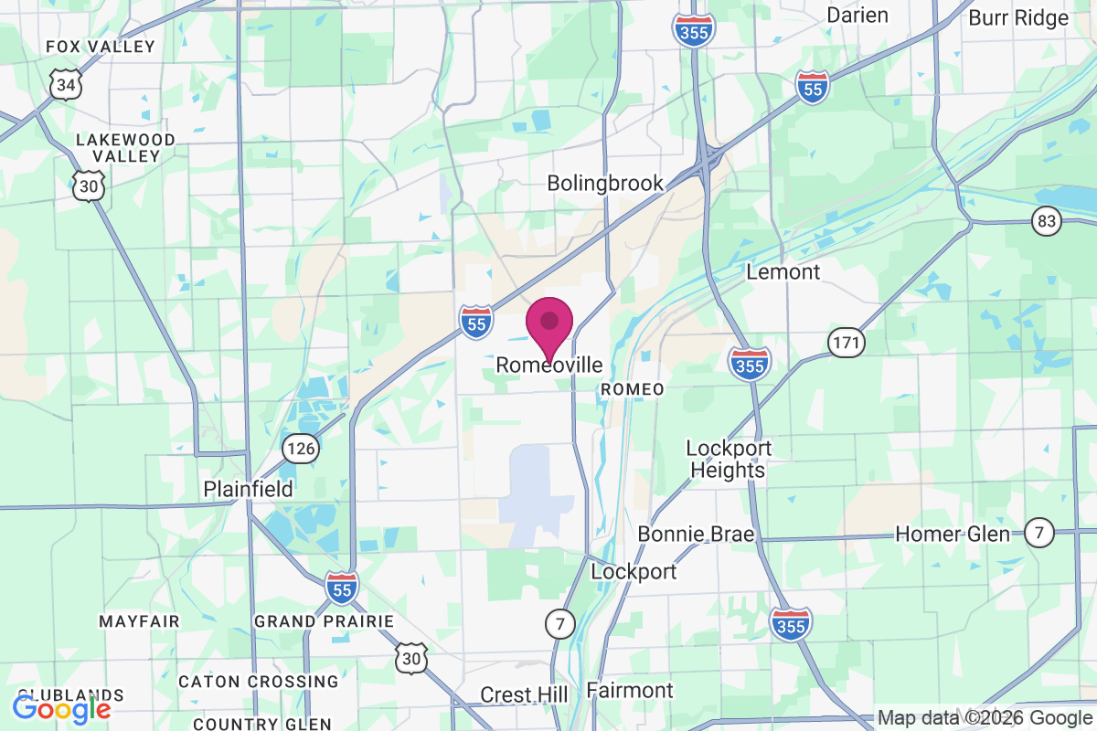 Romeoville map