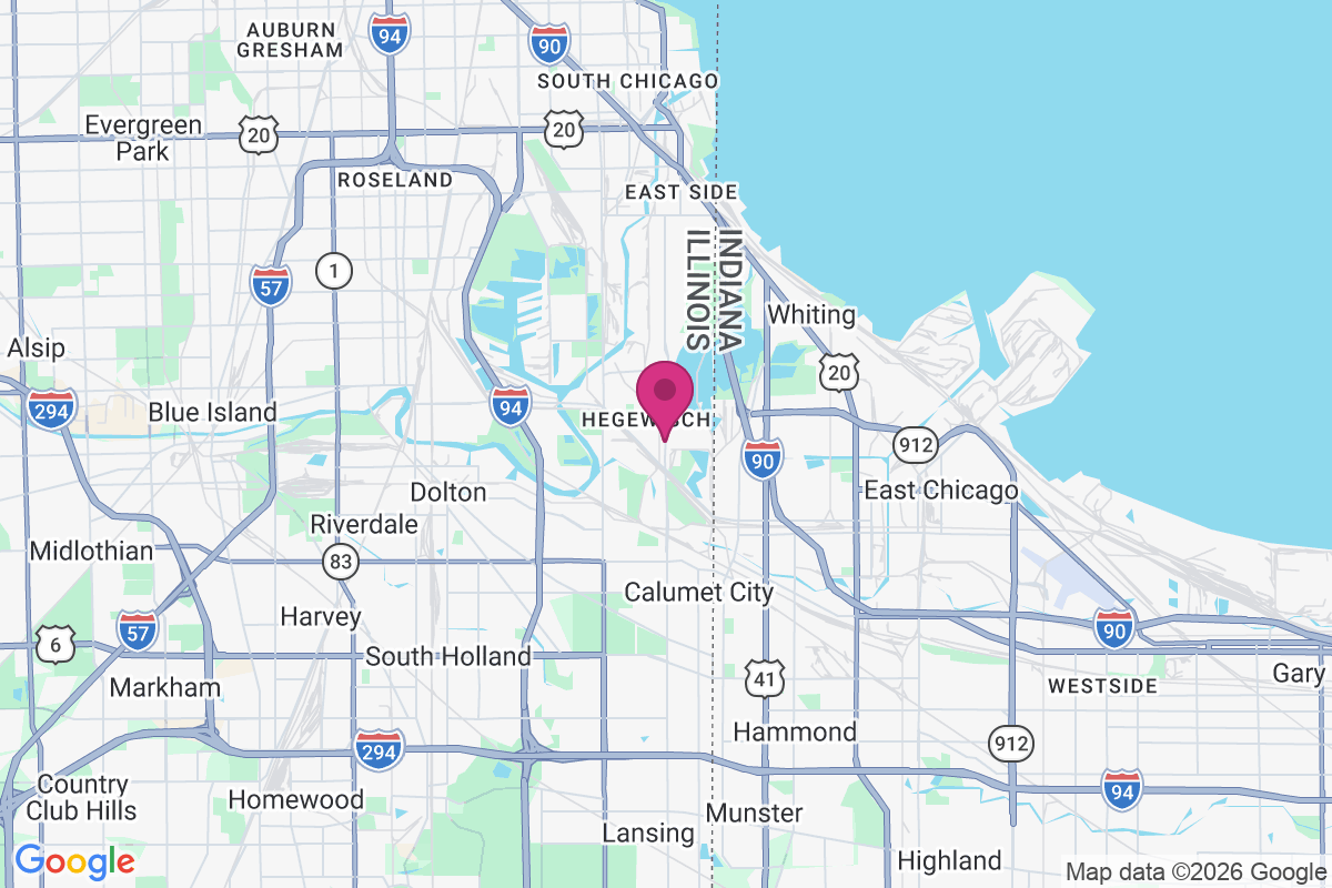 Hegewisch map