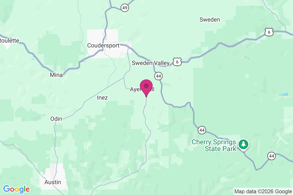 Ayers Hill map