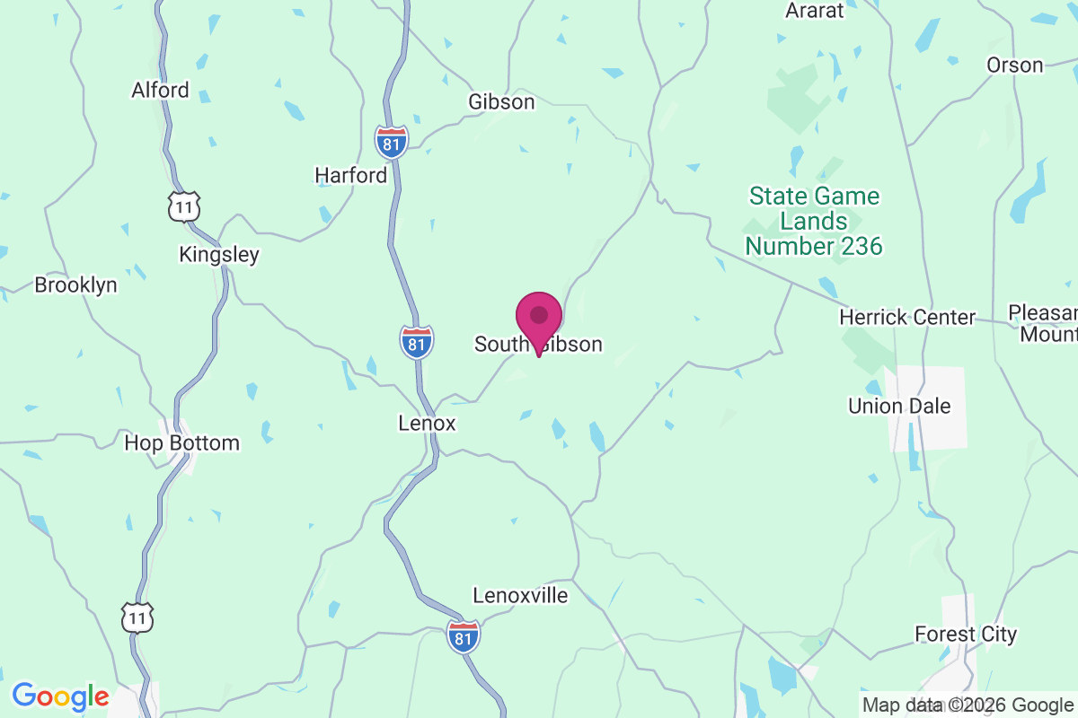 South Gibson map