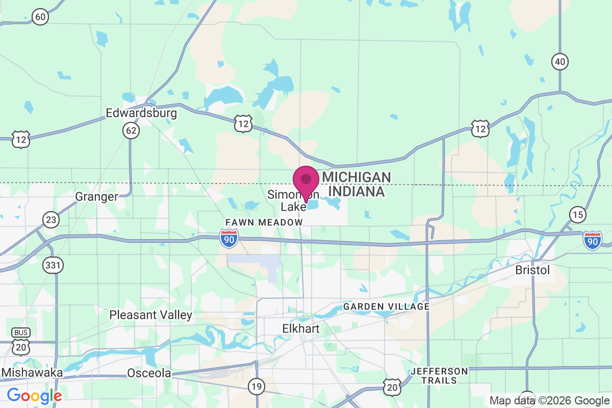 Simonton Lake map