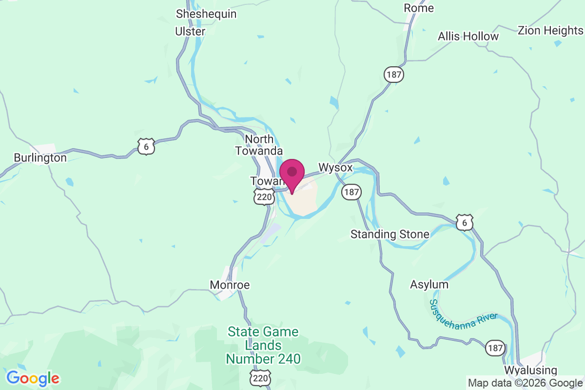 East Towanda map