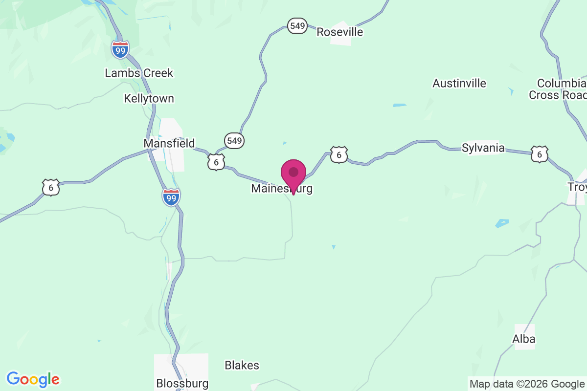 Mainesburg map