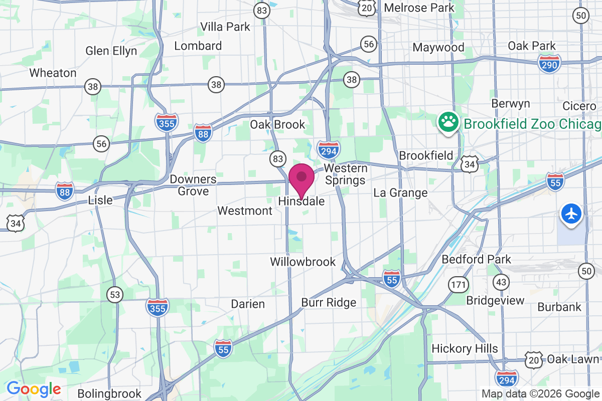 Hinsdale map