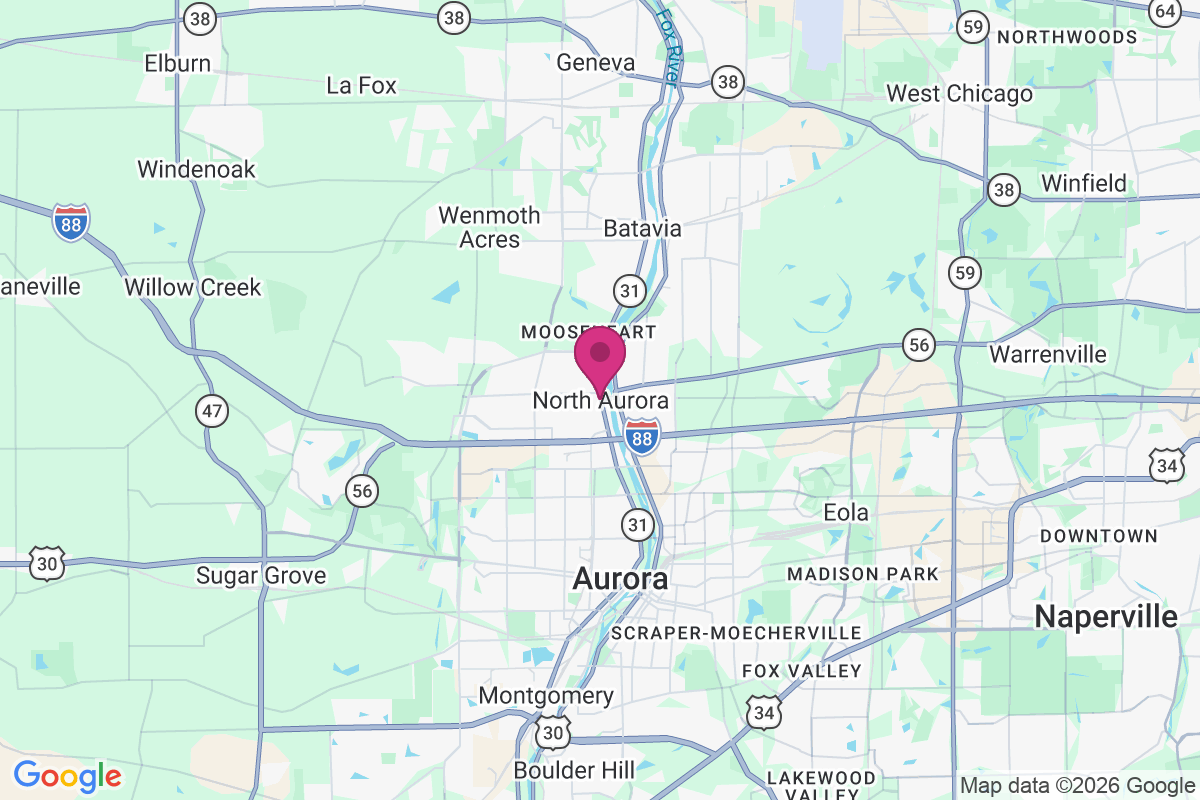 North Aurora map