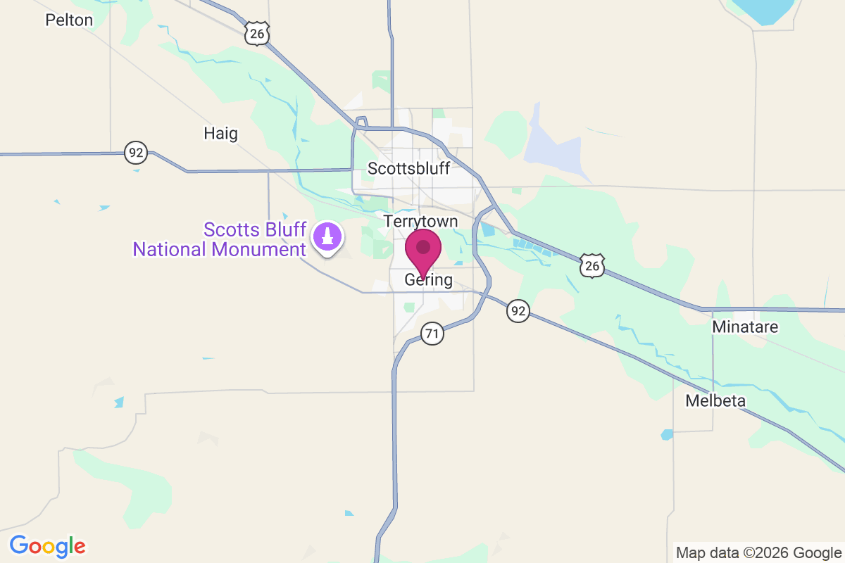 Gering map