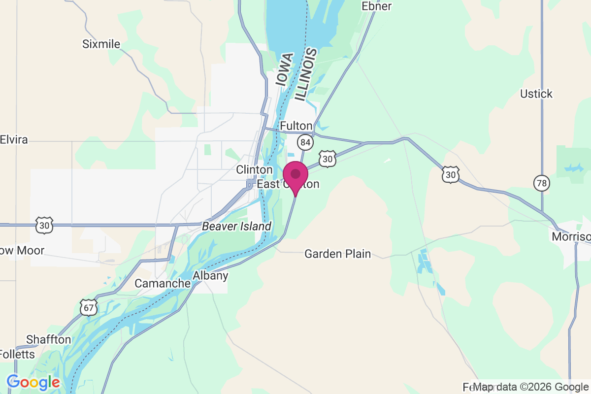 East Clinton map