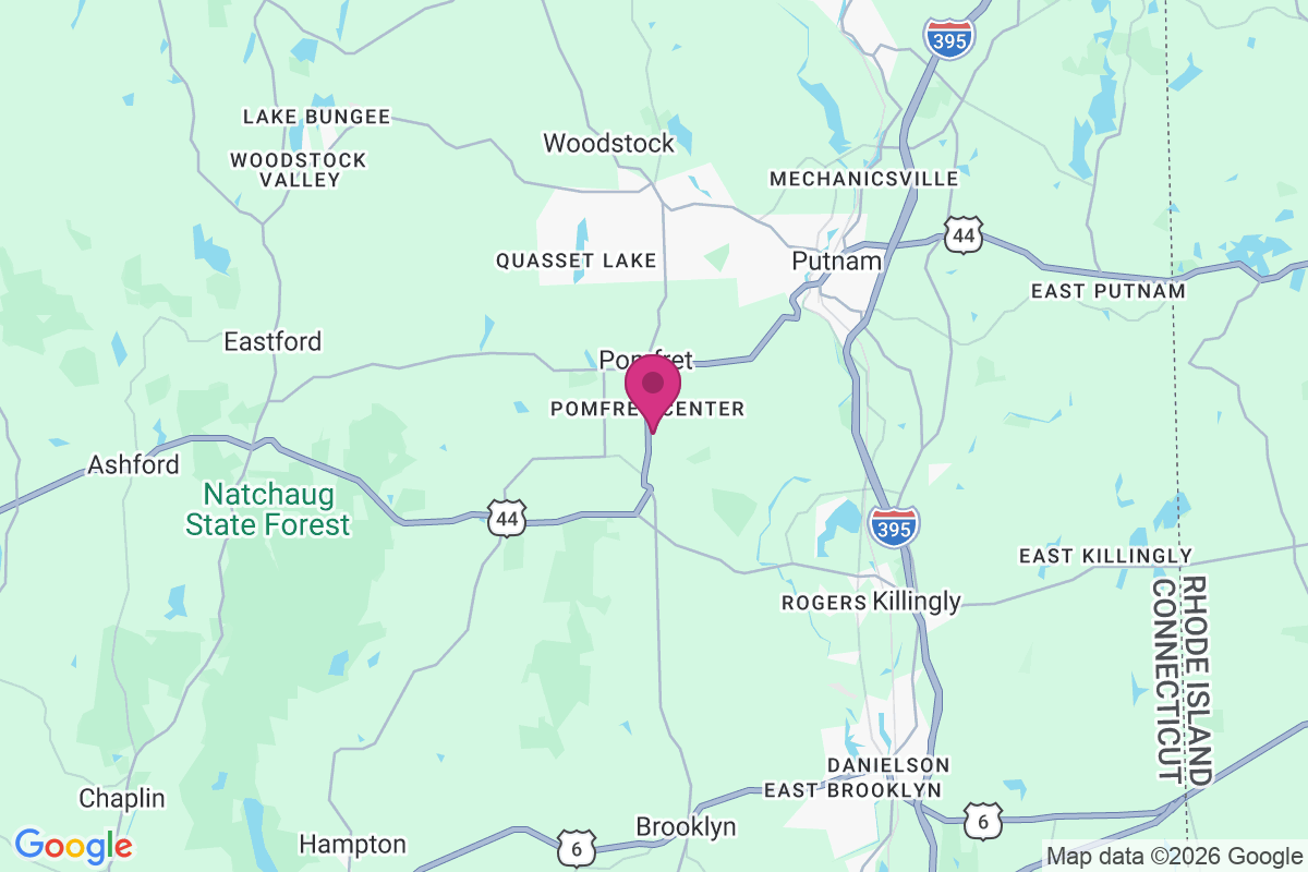 Pomfret Center map