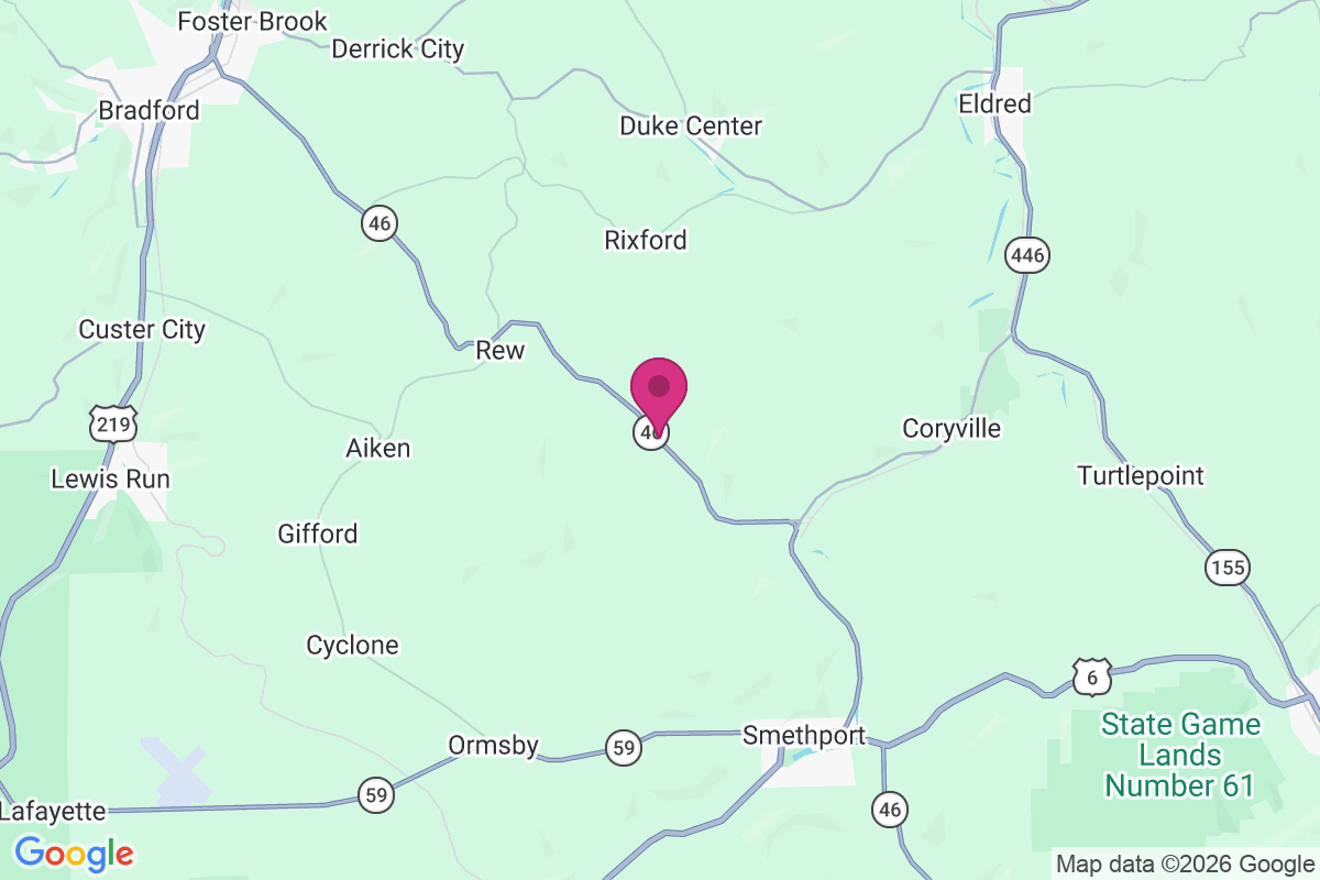 Wrights Corners map