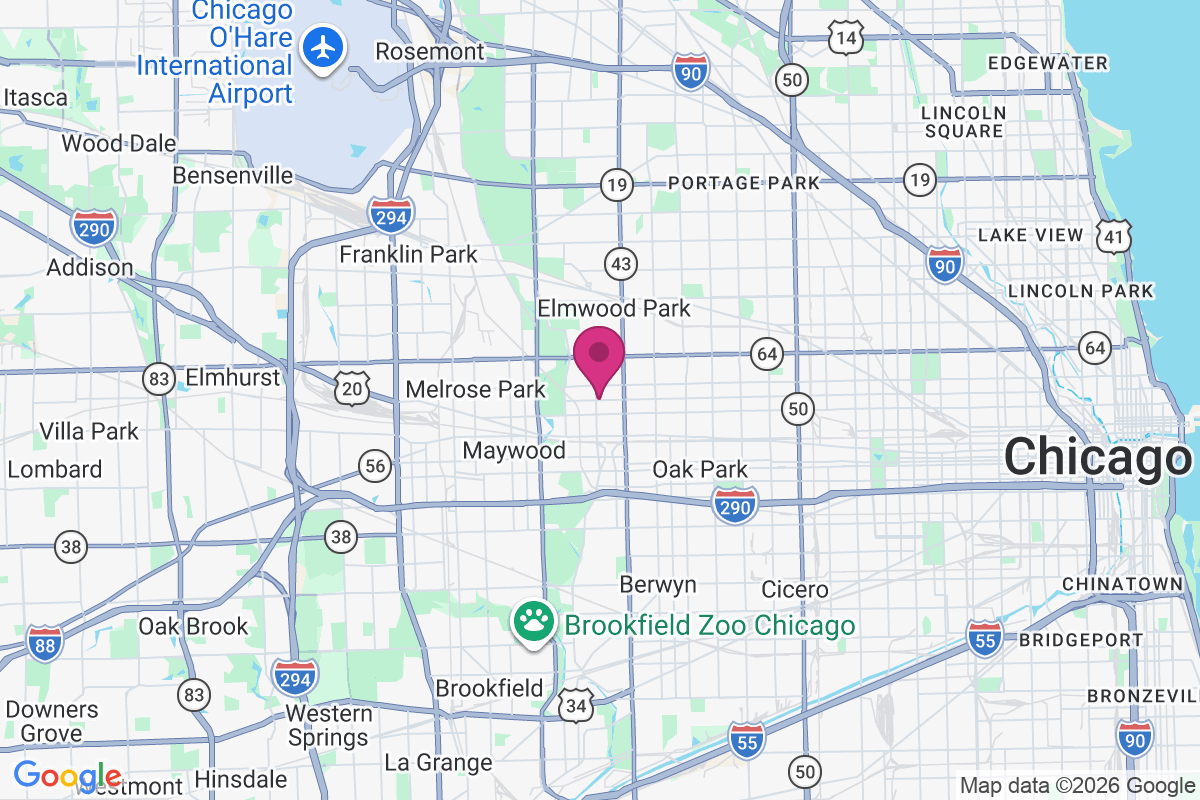 River Forest map