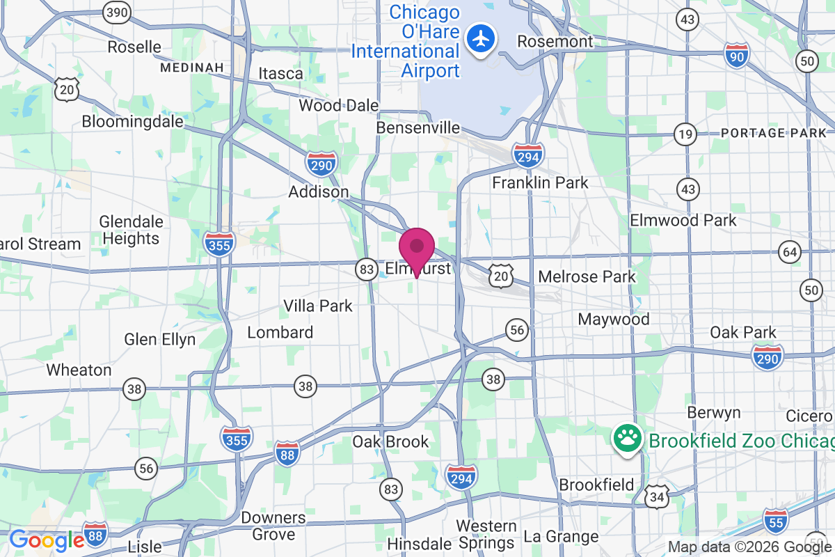 Elmhurst map