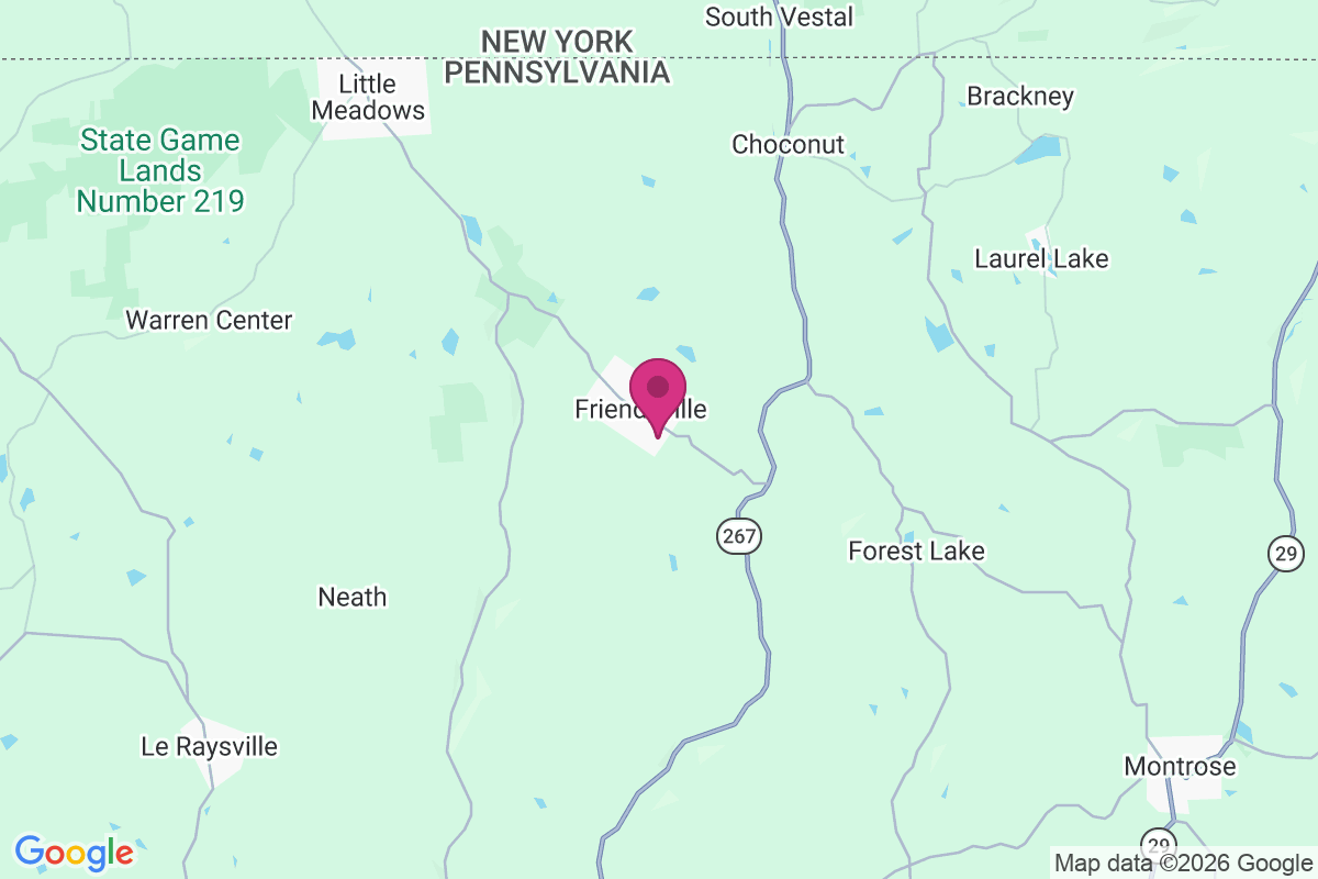 Friendsville map