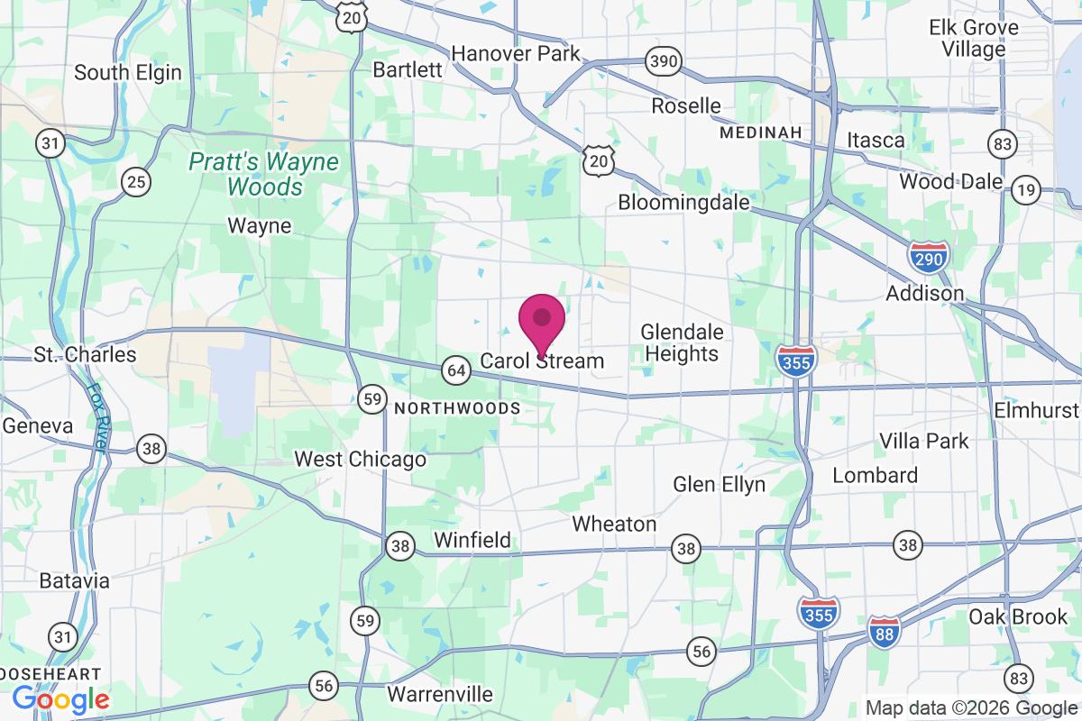Carol Stream map