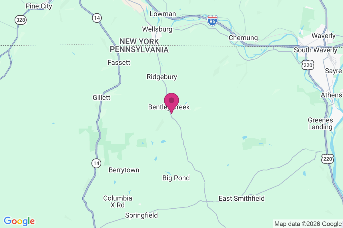 Bentley Creek map