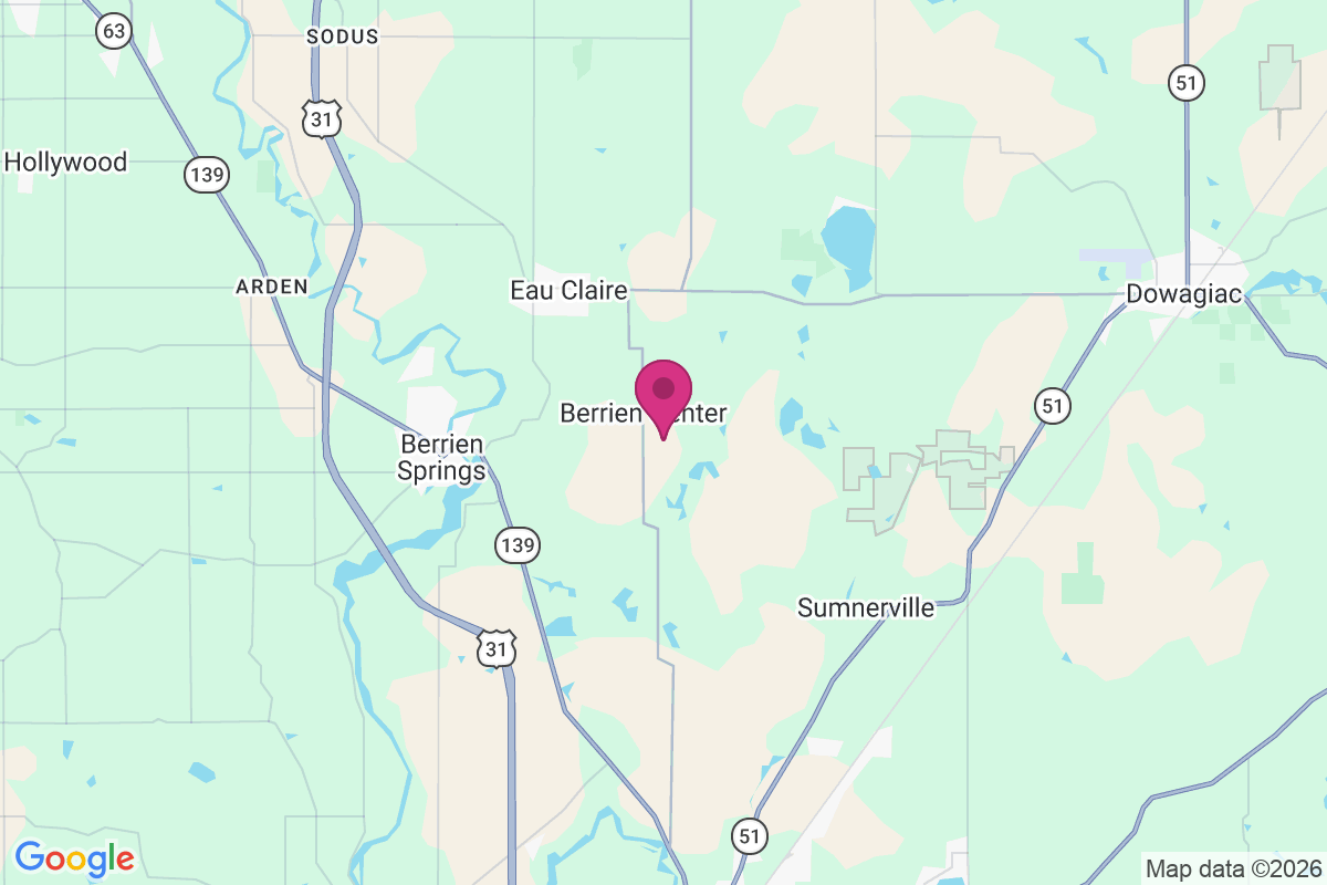 Berrien Center map
