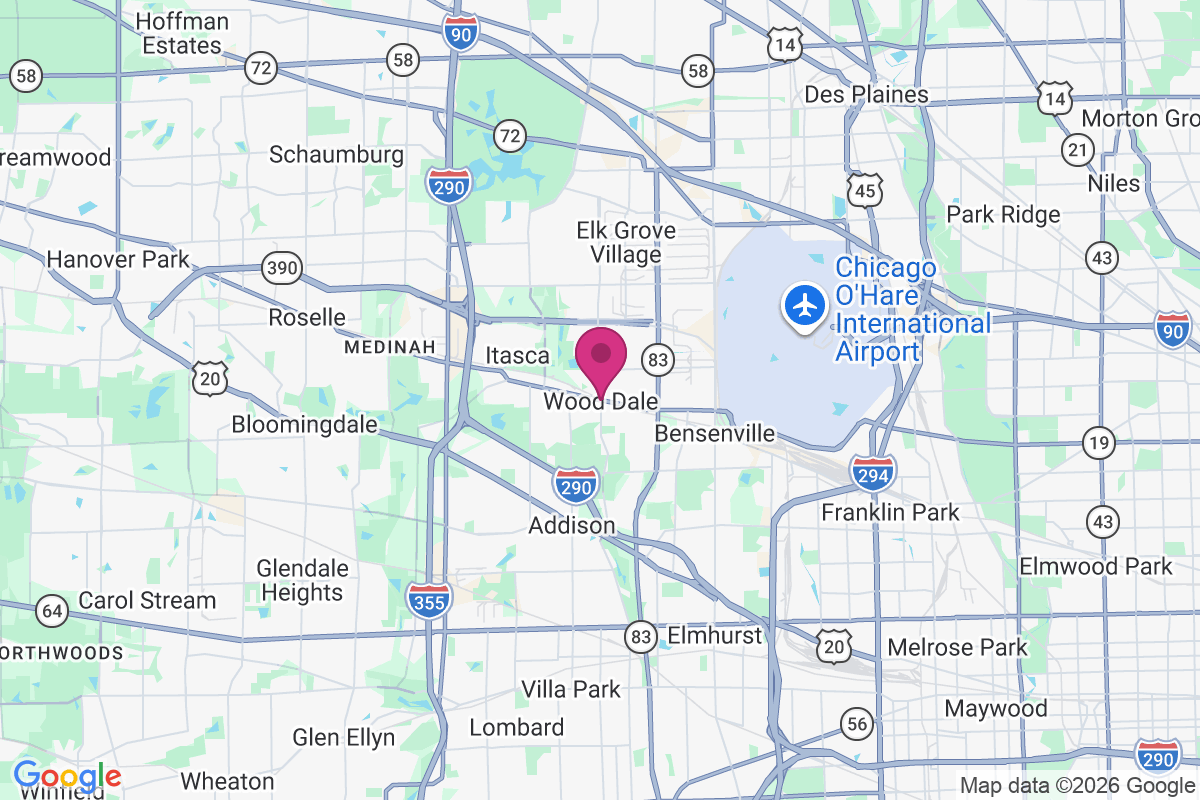 Wood Dale map