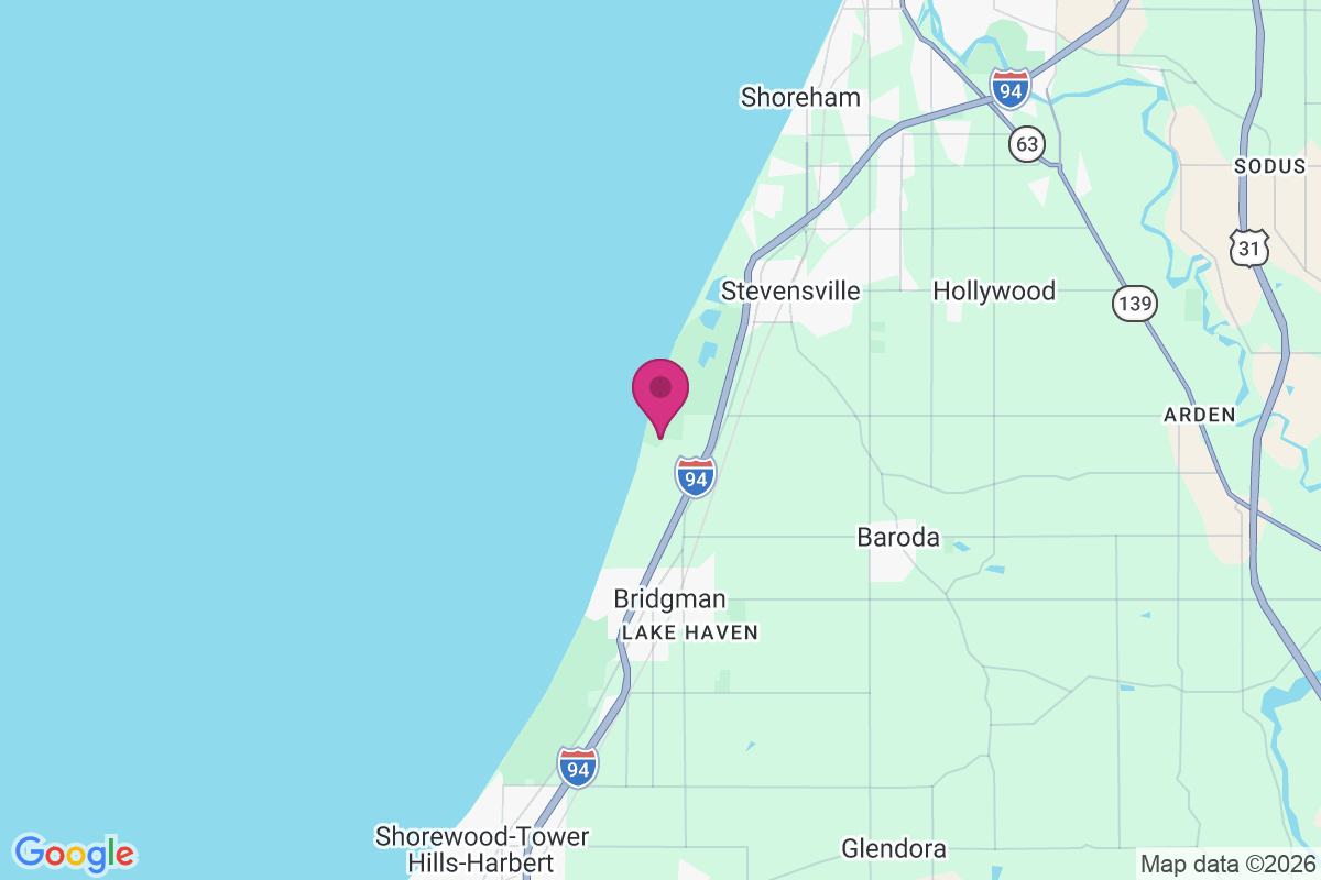 Waverland Beach map