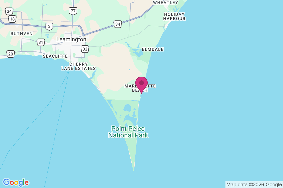 Marentette Beach map
