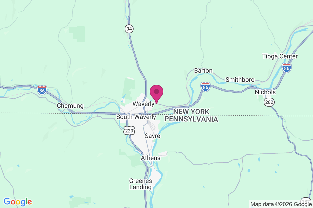 East Waverly map