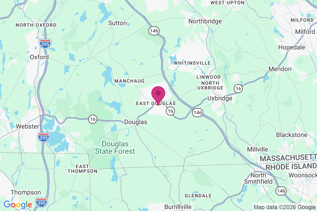 East Douglas map