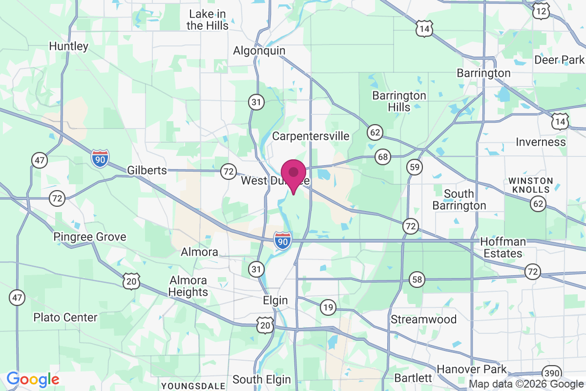 East Dundee map