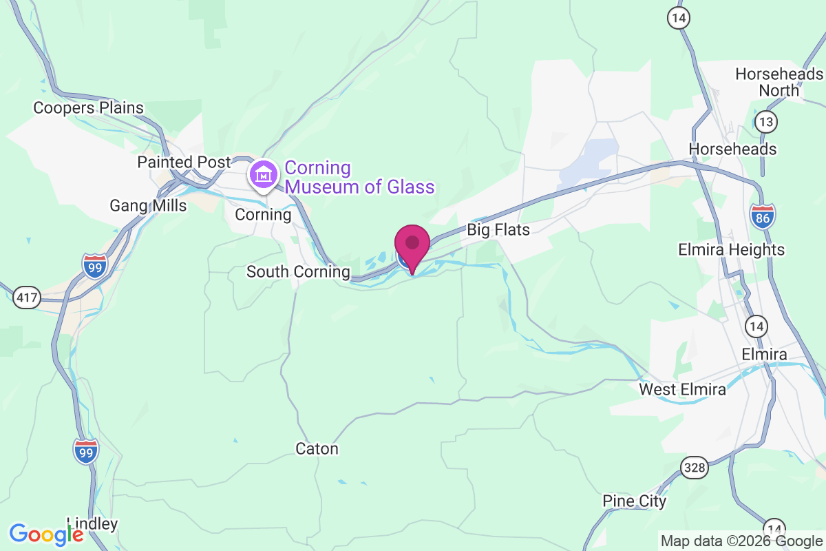 East Corning map