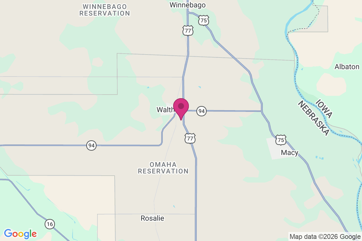 Walthill map
