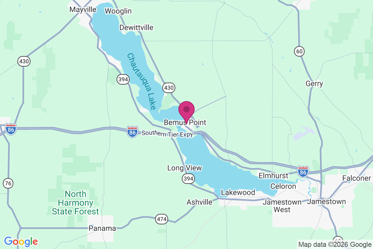 Bemus Point map