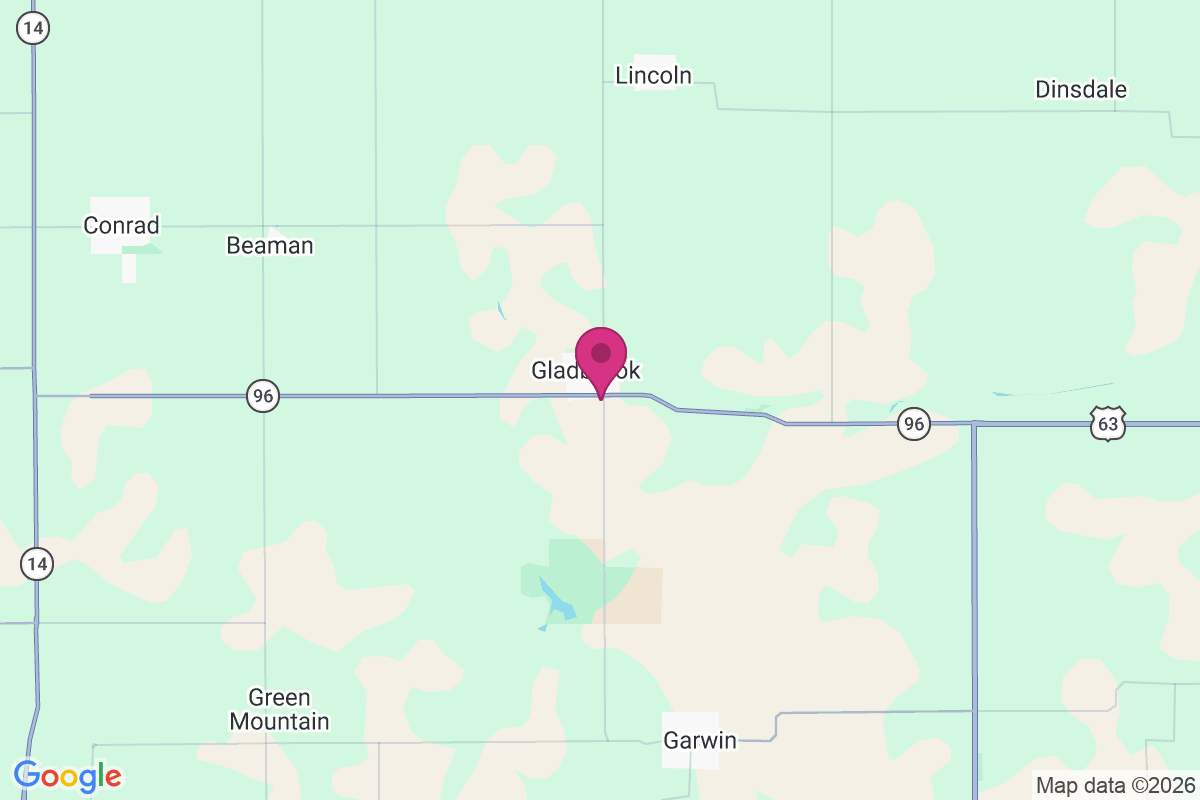 Gladbrook map