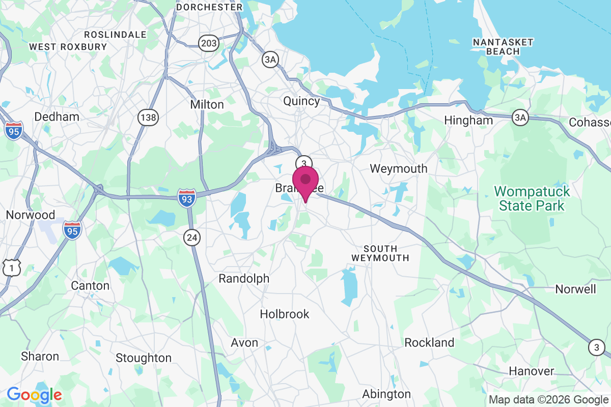 South Braintree map