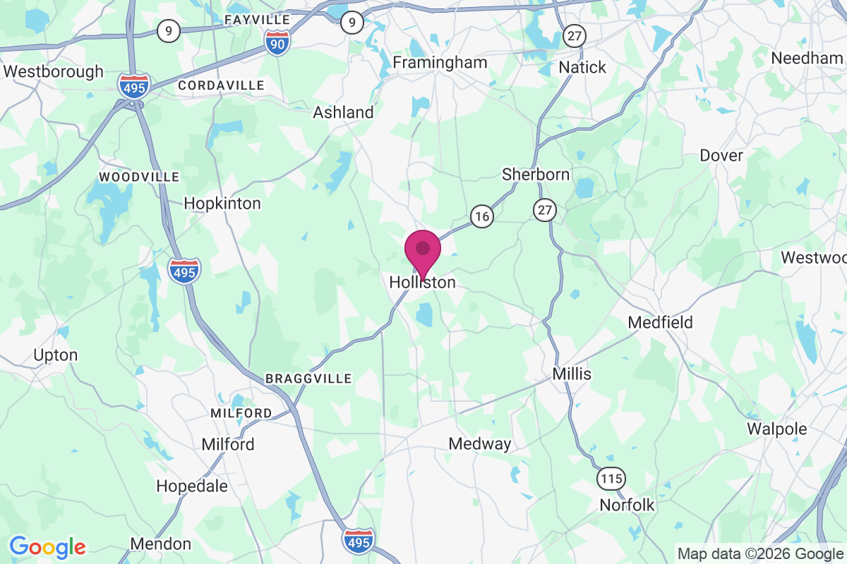 Holliston map