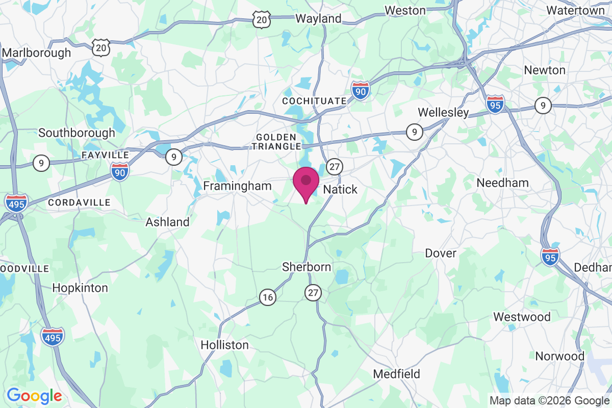 West Natick map