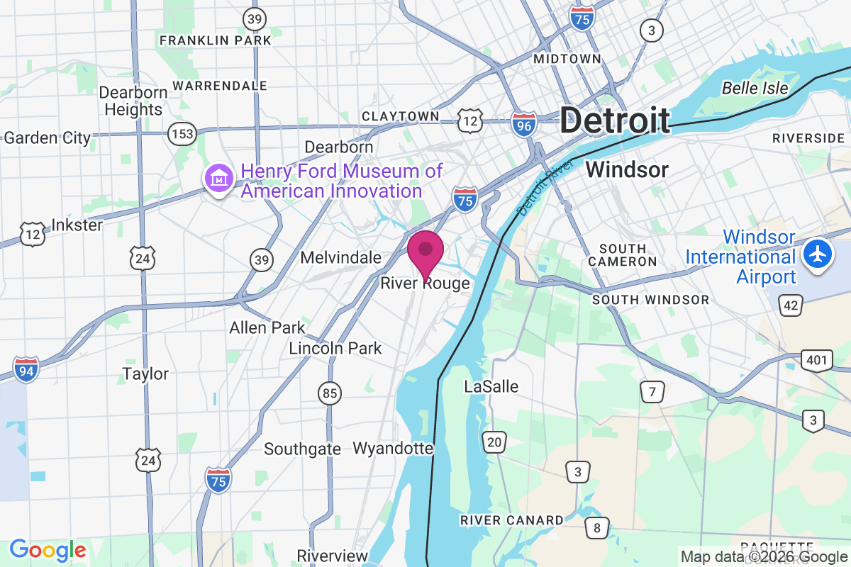 River Rouge map