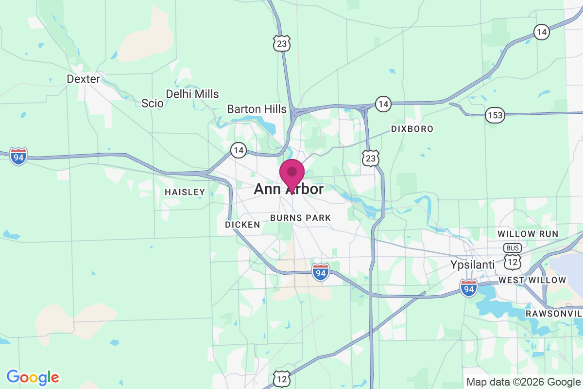 Ann Arbor map