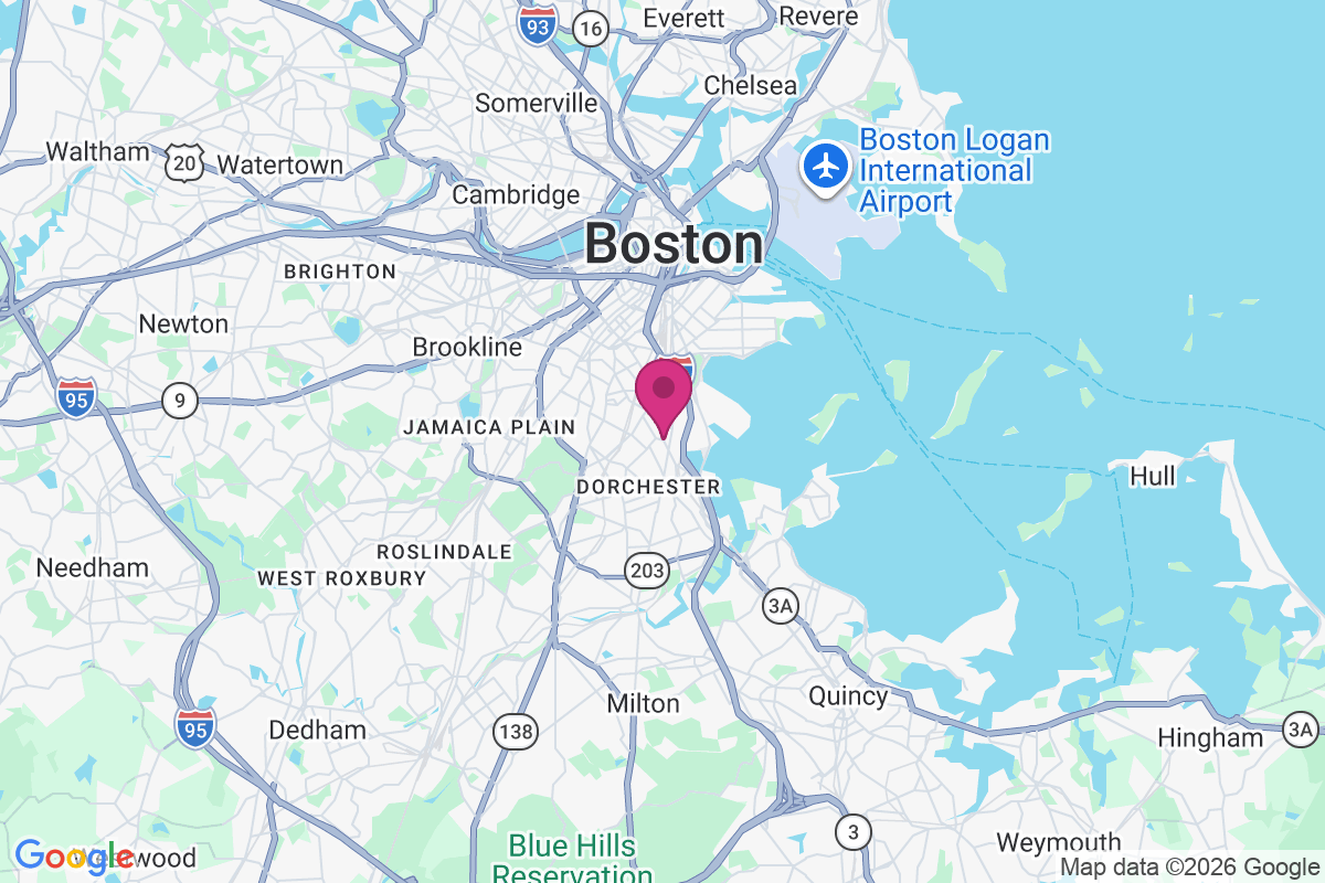 Uphams Corner map
