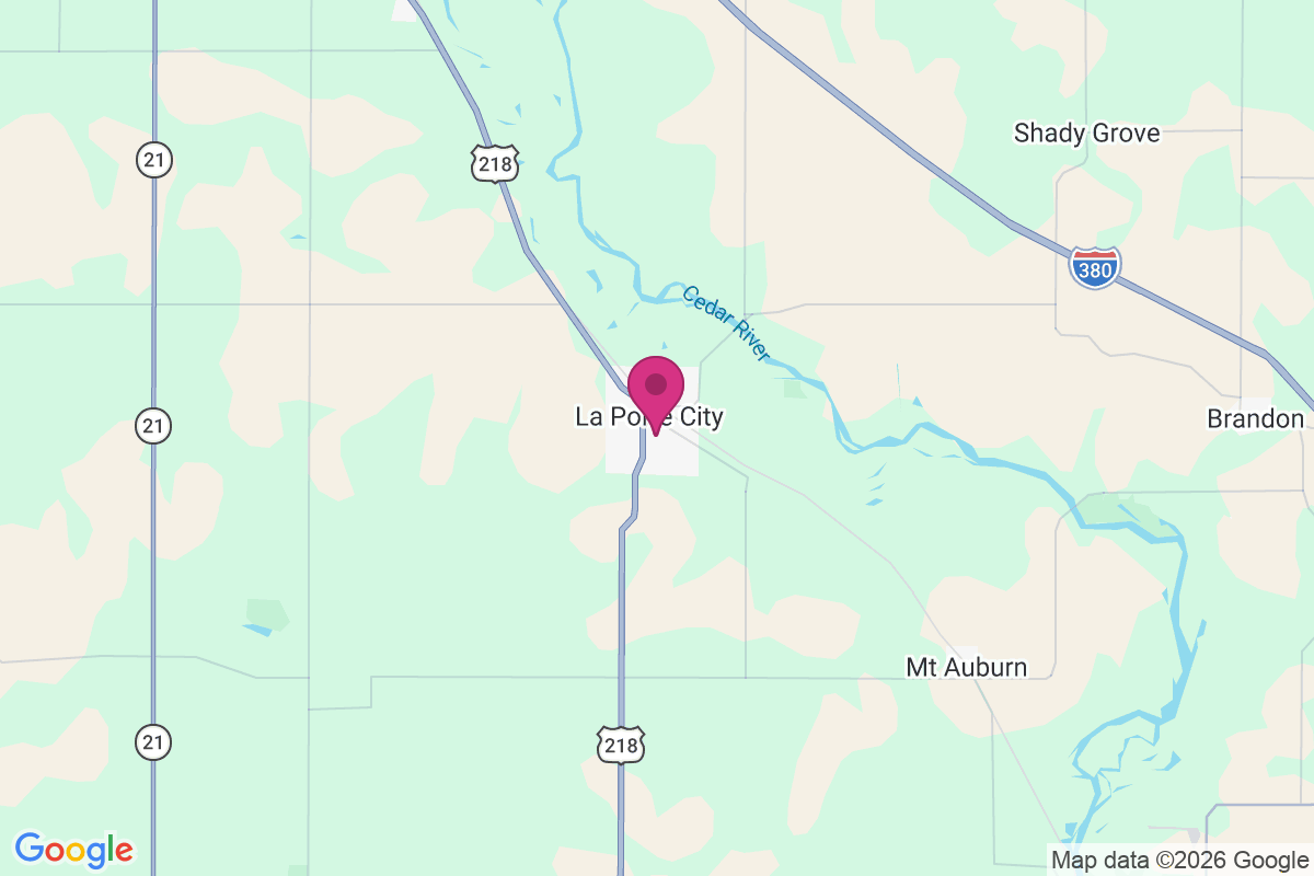 La Porte City map