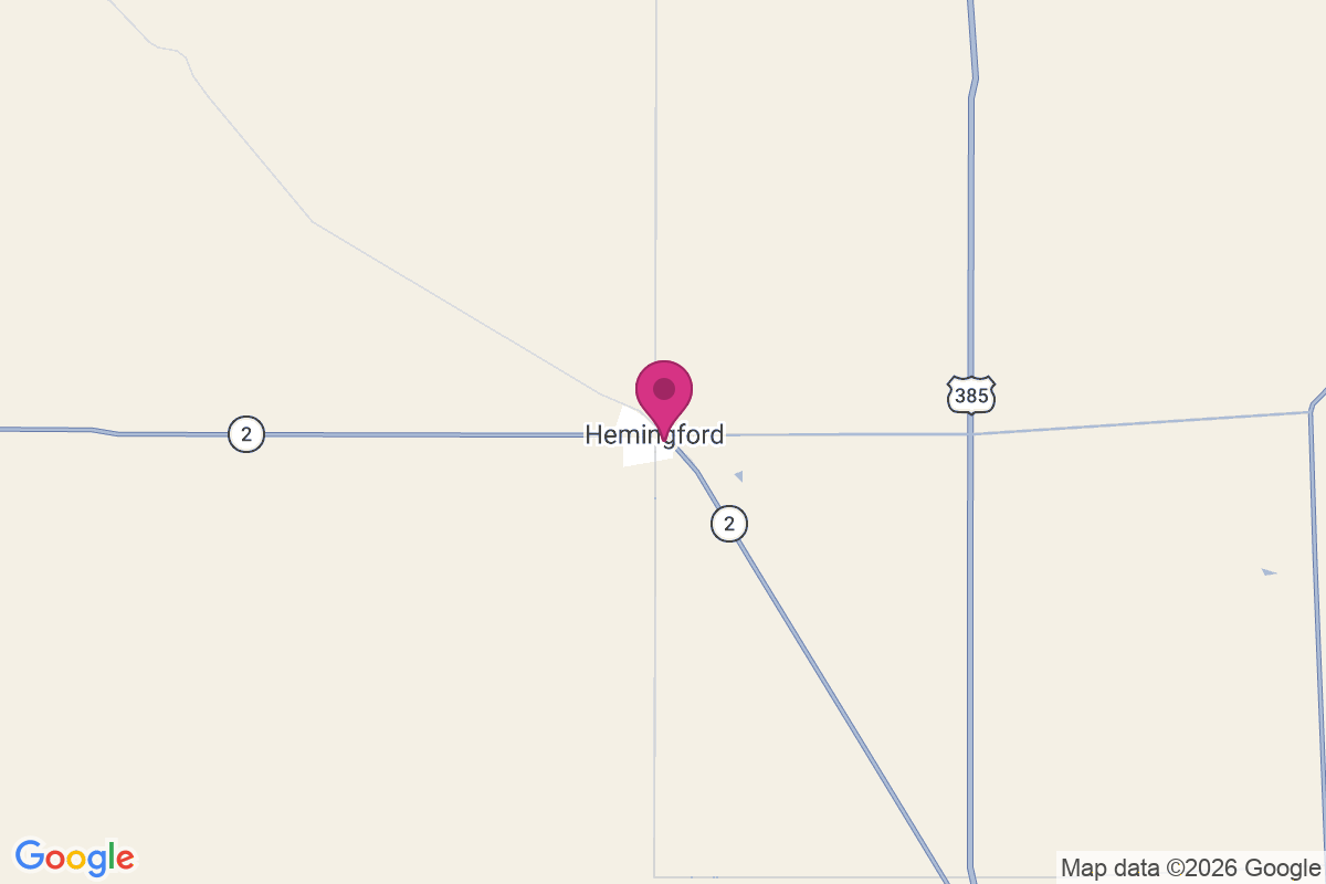 Hemingford map