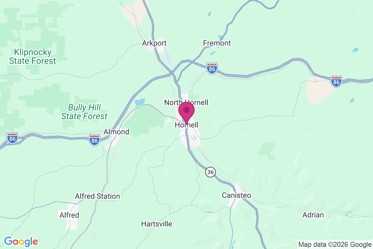 Hornell map