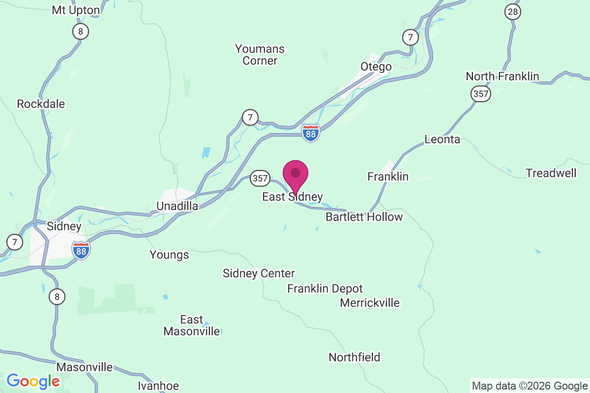 East Sidney map