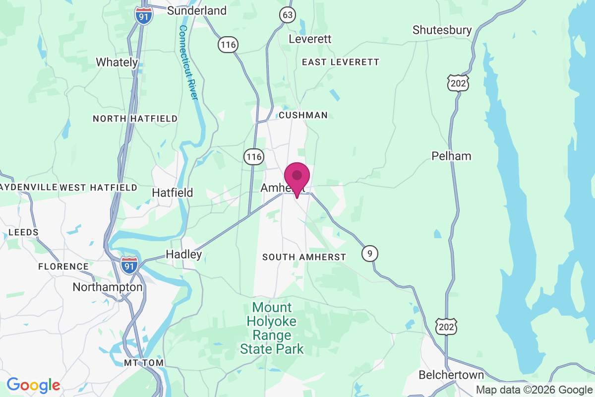 Amherst Center map