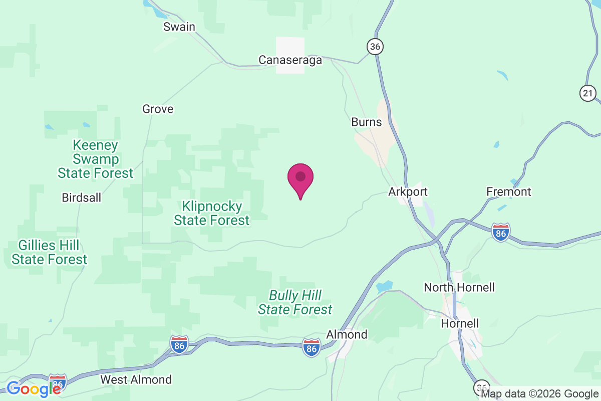 North Almond map