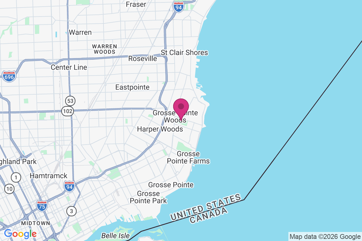 Grosse Pointe Woods map