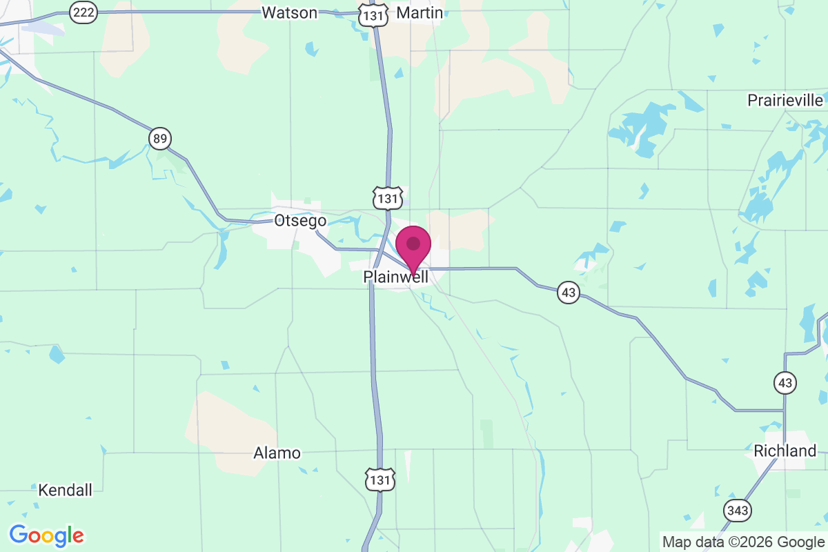 Plainwell map