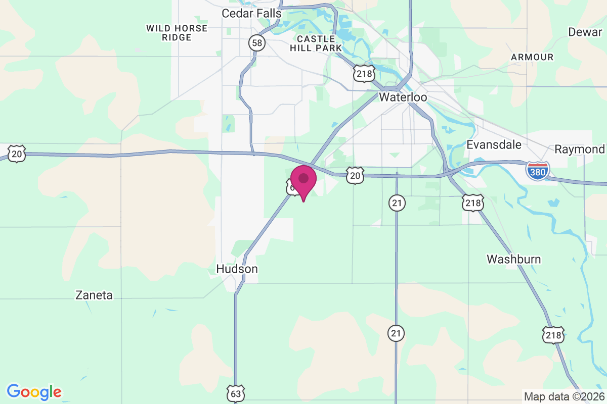 Cedar Falls Junction map