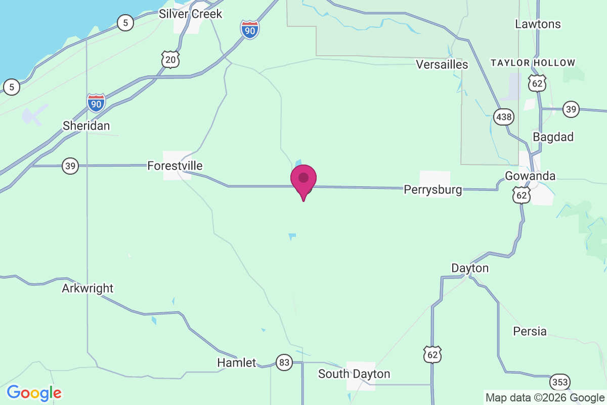 Parcells Corners map