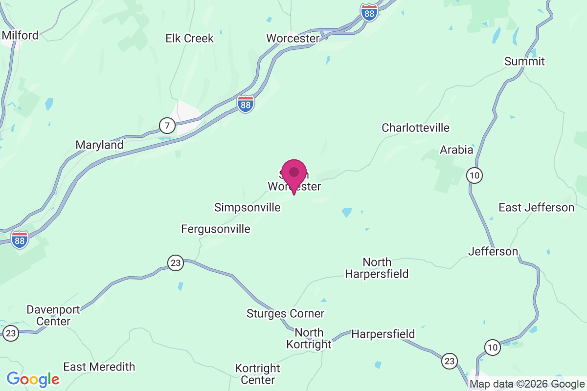 South Worcester map