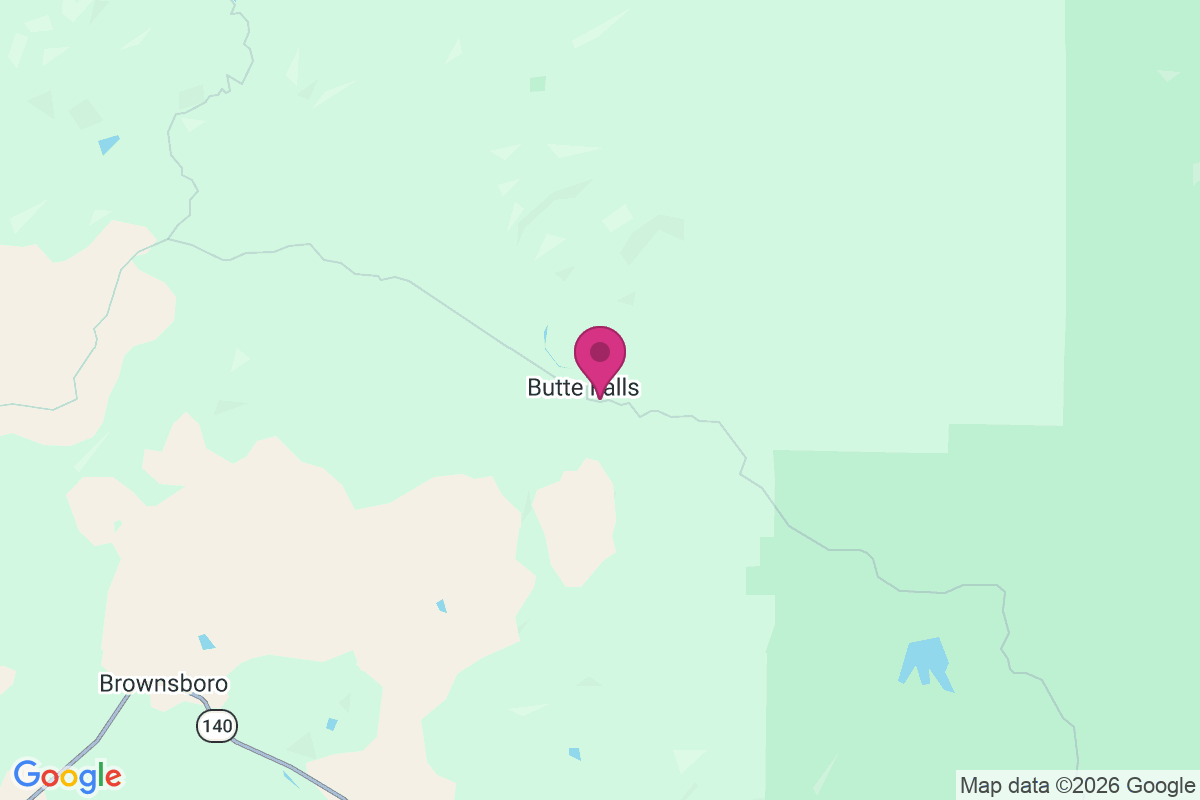 Butte Falls map
