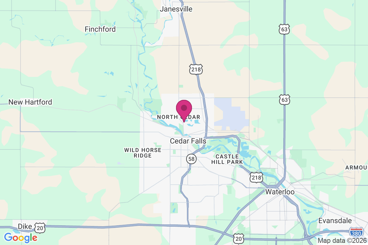 North Cedar map