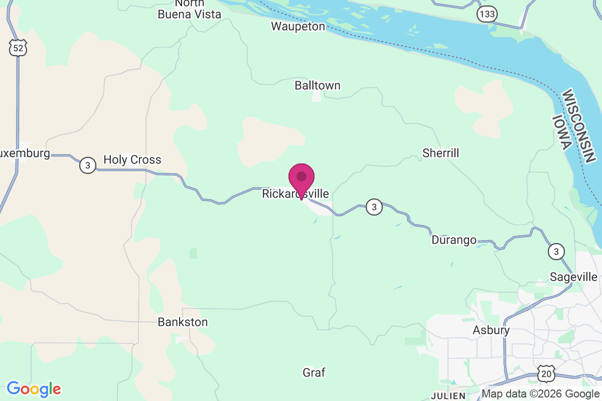 Rickardsville map