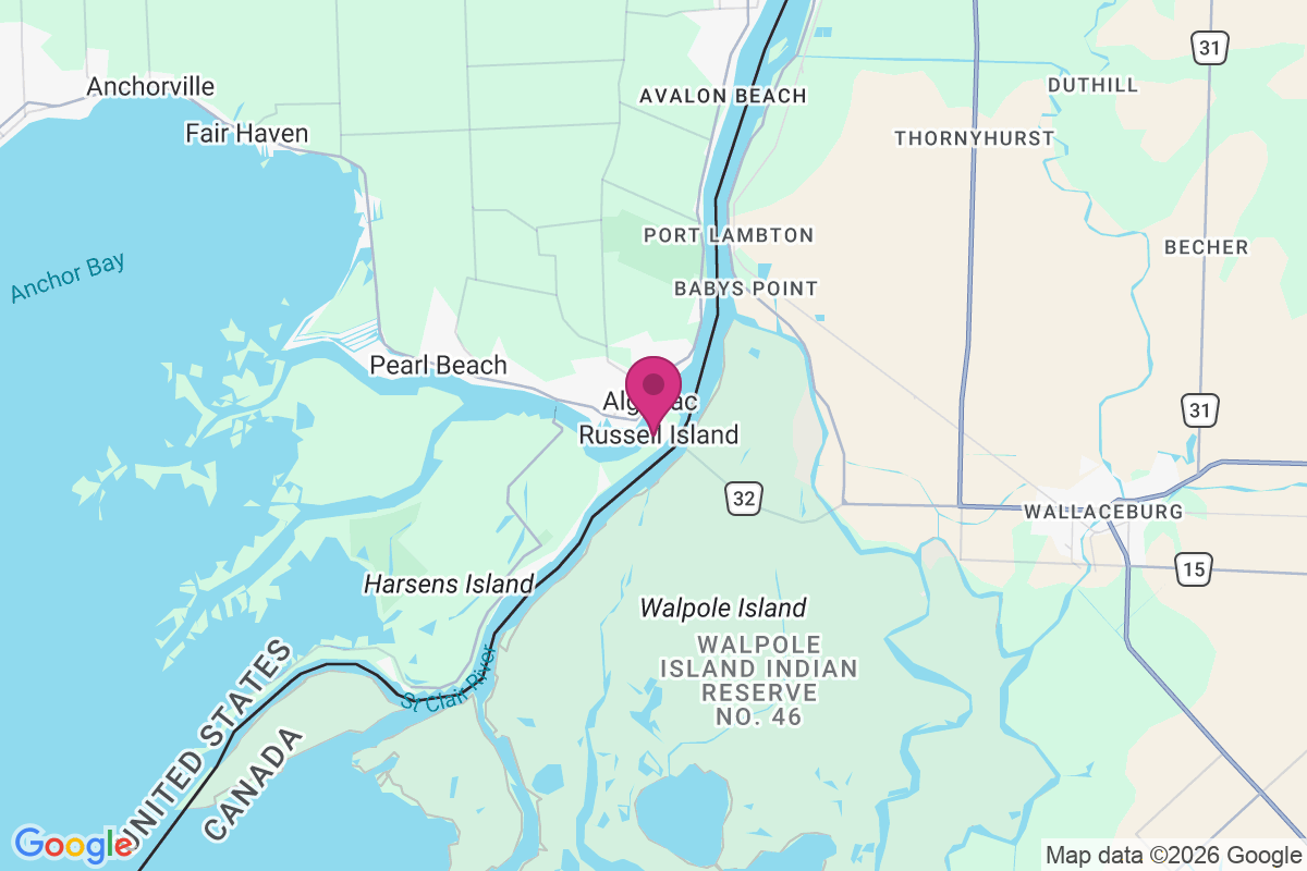 Algonac map